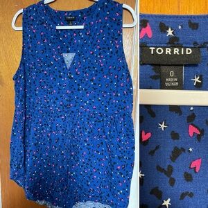 Torrid blue star top